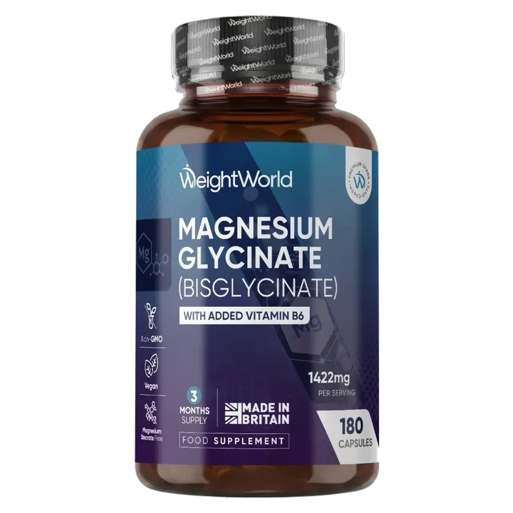Magnesium Glycinate 1420mg 180 Capsules
