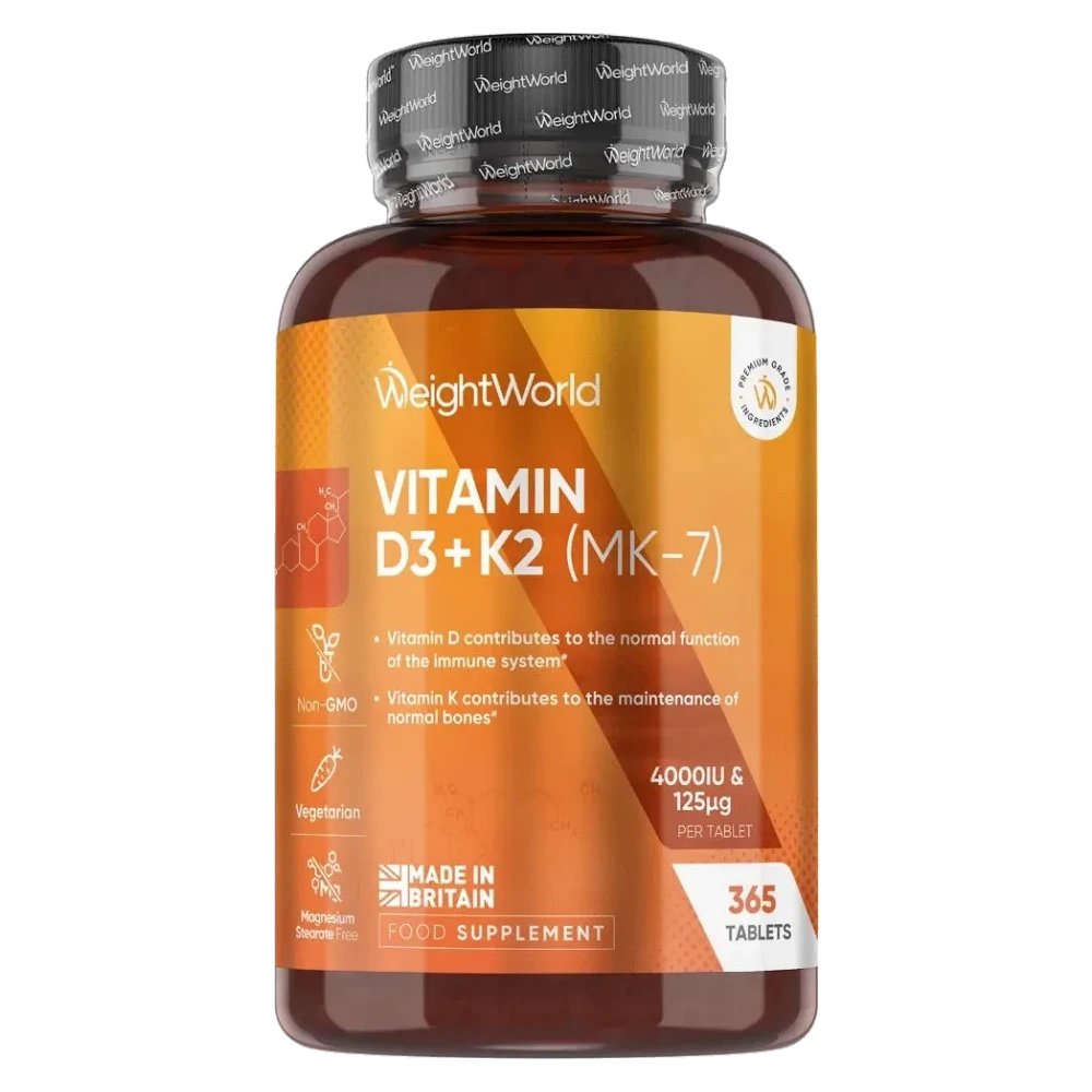 Vitamin D3 4000IU + K2 (MK-7) 125mcg 240 Tablets